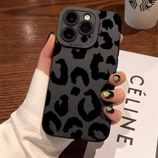 Leopard Design Camera Protective Phone Case for iPhone 7-16