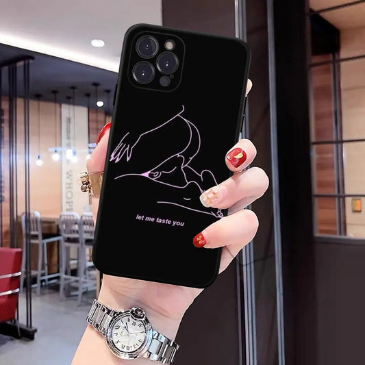 Line Art Drawing Case For iPhone 7-16